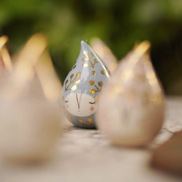 Handmade ceramic Christmas ornaments Marinski - droplets - Marqt.no