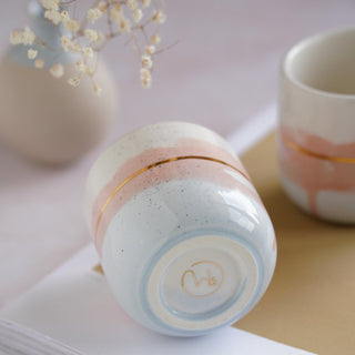 Handmade ceramic latte cup Landscape - Marqt.no